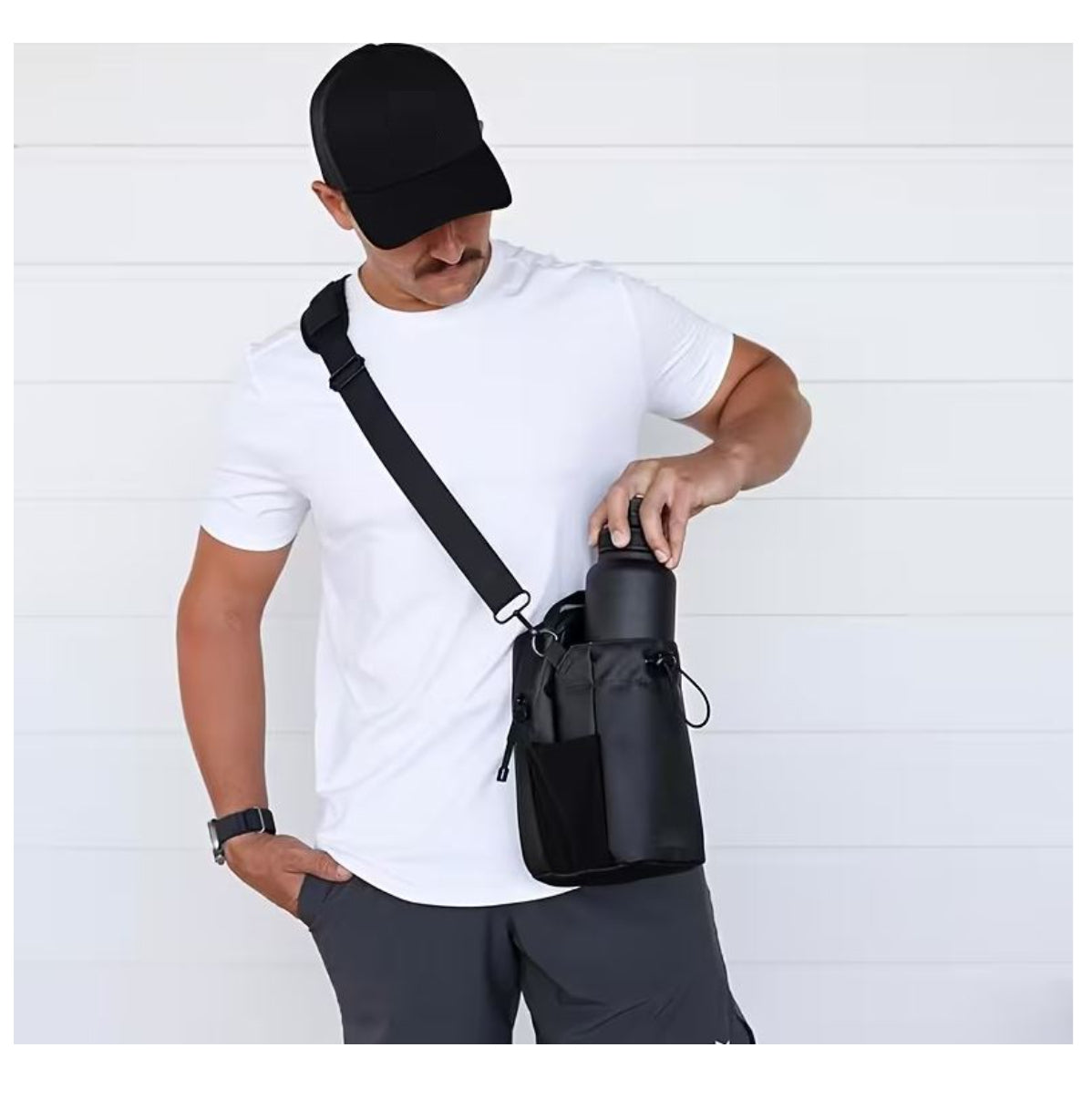 Bolso Cruzado Magnético para Gimnasio: Entrena Sin Distracciones 🧲
